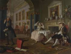 Mariage à la Mode : Le Petit déjeuner (William Hogarth) - Muzeo.com