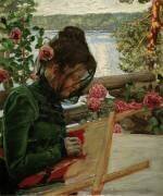 Marie, brodant à Kalela (Akseli Gallen-Kallela) - Muzeo.com