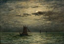 Marine après l'orage, clair de lune (Octave de Champeaux de la...) - Muzeo.com