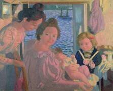 Maternité à Pouldu, Soir (Maurice Denis) - Muzeo.com