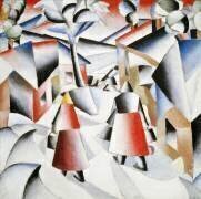 Matin au village après la tempête de neige (Kazimir Malevitch) - Muzeo.com