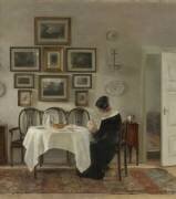 Mère et enfant à table (Carl Holsoe) - Muzeo.com