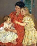Mère et Sarah avec le Bébé (Mary Cassatt) - Muzeo.com