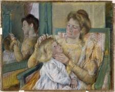 Mère peignant les cheveux de son Enfant (Mary Cassatt) - Muzeo.com