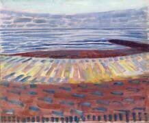 Mer après le coucher du soleil (Piet Mondrian) - Muzeo.com
