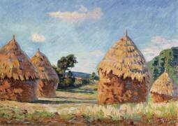 Meules de foin (Armand Guillaumin) - Muzeo.com