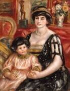 Mme Josse Bernheim-Jeune et son fils Henry (Auguste Renoir) - Muzeo.com