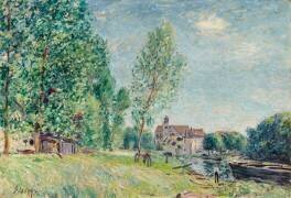 Moret, le chantier naval à Matrat (Alfred Sisley) - Muzeo.com