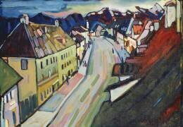 Murnau - rue du Marché supérieur (Wassily Kandinsky) - Muzeo.com