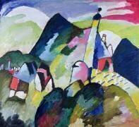Murnau avec l'église II (Wassily Kandinsky) - Muzeo.com