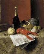 Nature morte au homard (William Michael Harnett) - Muzeo.com