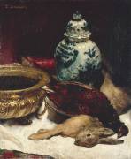 Nature morte au lapin mort (Léon Bonnat) - Muzeo.com