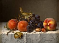 Nature morte aux fruits avec des noisettes (Emilie Preyer) - Muzeo.com