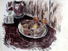 Nature morte avec des pêches (Pierre Bonnard) - Muzeo.com
