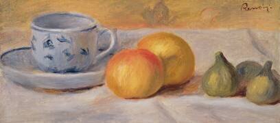 Nature morte avec une tasse bleue (Auguste Renoir) - Muzeo.com