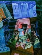 Nature morte devant une fenêtre ouverte, Place Ravignan (Juan Gris) - Muzeo.com