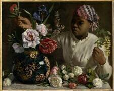 Femmes aux pivoines (Frédéric Bazille) - Muzeo.com