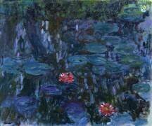 Nénuphars avec reflets d'un saule (Claude Monet) - Muzeo.com