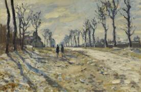 Neige au soleil couchant (Claude Monet) - Muzeo.com