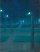 Nocturne au Parc Royal de Bruxelles (William Degouve de Nuncques) - Muzeo.com