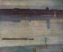 Nocturne en Bleu et Vert (James Abbott McNeill Whistler) - Muzeo.com