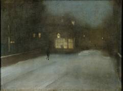 Nocturne en gris et or (James Abbott McNeill Whistler) - Muzeo.com