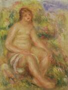 Nu assis dans un paysage (Auguste Renoir) - Muzeo.com