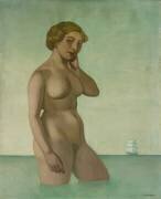 Nu avec une frégate (Félix Vallotton) - Muzeo.com