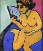 Nu à l’éventail (Ernst Ludwig Kirchner) - Muzeo.com