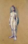 Nu féminin debout (Henri de Toulouse-Lautrec) - Muzeo.com