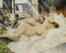 Nu sur un lit (Christopher Nevinson) - Muzeo.com