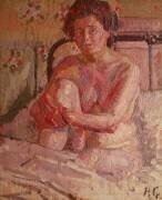 Nu sur un lit (Harold Gilman) - Muzeo.com