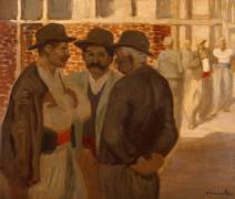 Ouvriers du bâtiment (Théophile Alexandre Steinlen) - Muzeo.com
