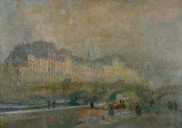 Paris, l’écluse de la Monnaie (Albert Lebourg) - Muzeo.com