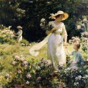 Parmi les fleurs de laurier (Charles Courtney Curran) - Muzeo.com