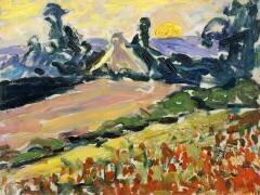 Paysage au coucher du soleil (Henri-Edmond Cross) - Muzeo.com