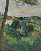 Paysage au toit rouge ou le pin d'Estaque (Paul Cézanne) - Muzeo.com