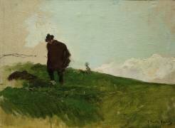 Paysage avec une figure (Joaquin Sorolla y Bastida) - Muzeo.com
