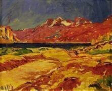 Paysage d'automne près de Maloja (Giovanni Giacometti) - Muzeo.com