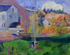 Paysage de Bretagne : Le Moulin David (Paul Gauguin) - Muzeo.com