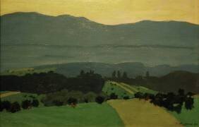 Paysage du Jura. Romanel (Félix Vallotton) - Muzeo.com