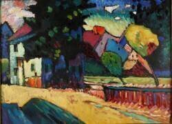 Paysage à la maison verte (Wassily Kandinsky) - Muzeo.com