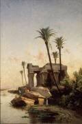 Paysage égyptien (Carlos de Haes) - Muzeo.com