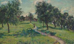 Paysage en Normandie : les pommiers (Armand Guillaumin) - Muzeo.com