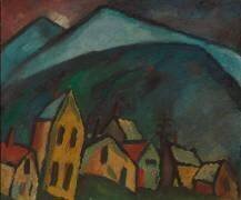 Paysage Montagnard avec Maisons (Alexej von Jawlensky) - Muzeo.com