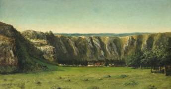 Paysage rocheux aux environs de Flagey (Gustave Courbet) - Muzeo.com