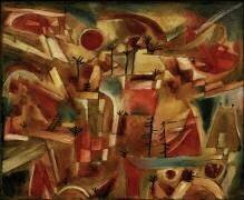 Paysage rocheux avec palmiers (Paul Klee) - Muzeo.com