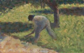 Paysan avec une houe (Georges Seurat) - Muzeo.com