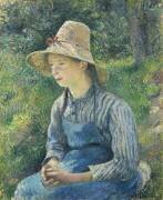 Paysanne avec un chapeau de paille (Camille Pissarro) - Muzeo.com