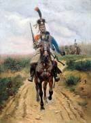 Pointe d'avant-garde, 9e Hussards, 1806 (Edouard Detaille) - Muzeo.com